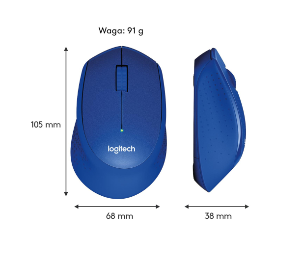 Logitech OUTLET - M330 Silent Plus (niebieska) - 1427680 - zdjęcie 13